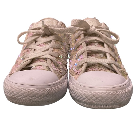 Converse All Star Iridescent Sequined Chuck Taylor aloe Top Sneakers Sz 6 Men 4 - Picture 3 of 9